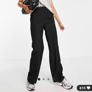 ASOS black high-waisted trouser